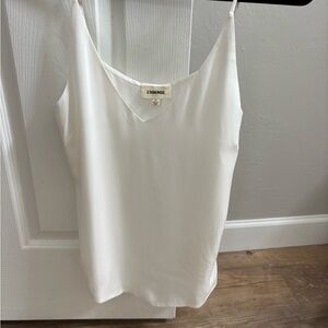 L'AGENCE Ivory Jane V Neck 100% Silk Camisole Tank Top S